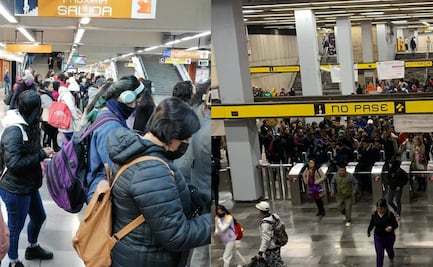 Trenes con sobrecupo y torniquetes de acceso inservibles: Así amanece el Metro de la CDMX