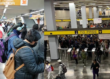 Trenes con sobrecupo y torniquetes de acceso inservibles: Así amanece el Metro de la CDMX