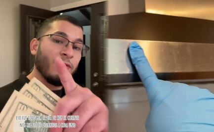 Latino gana cientos de dólares limpiando una casa en California y sorprende a TikTok
