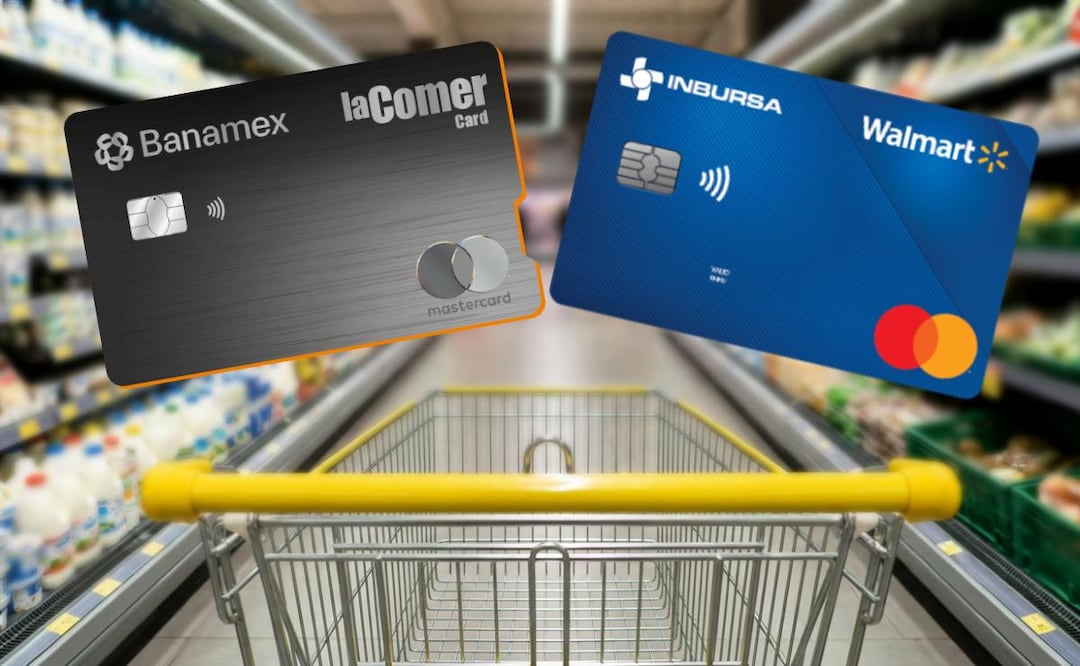 ¿Despensa más barata en 2026? Comparamos la tarjeta La Comer Banamex vs Walmart Inbursa. (Foto: Captura de pantalla)