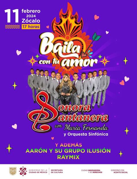 La Secretaría de Cultura de la Ciudad de México invita a todos los capitalinos y sus visitantes a este concierto con motivo del 14 de febrero. (Foto: Redes sociales)