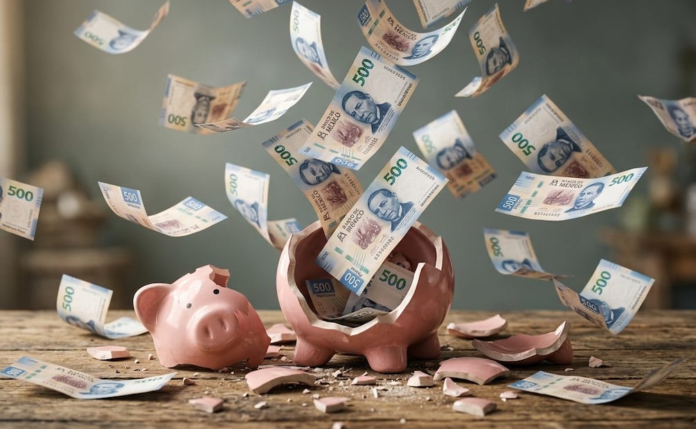 ¿Tu dinero corre peligro? Esto pasa con tus ahorros si quiebra un banco en México. (Foto: Creada con IA)