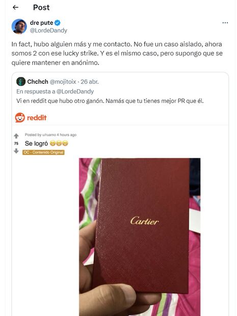 Comprador de joyas Cartier en 500 pesos anuncia más casos, “hubo alguien más y me contactó”