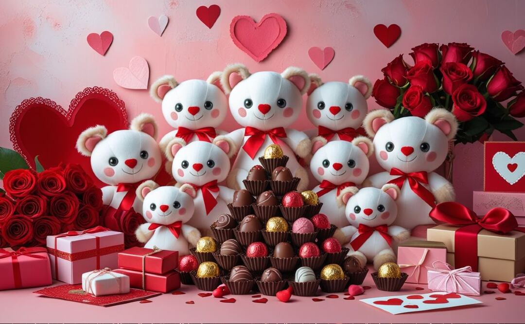 San Valentín sin gastar de más: regalos urgentes desde $10 pesos. (Foto: Creada con IA)