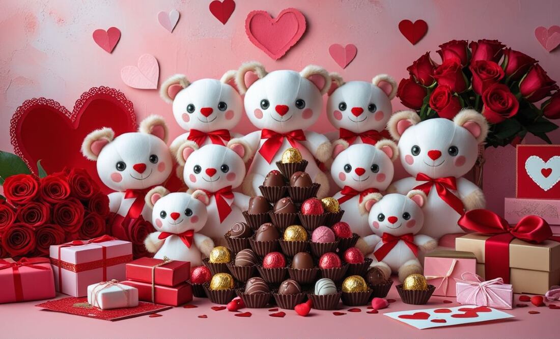 San Valentín sin gastar de más: regalos urgentes desde $10 pesos. (Foto: Creada con IA)