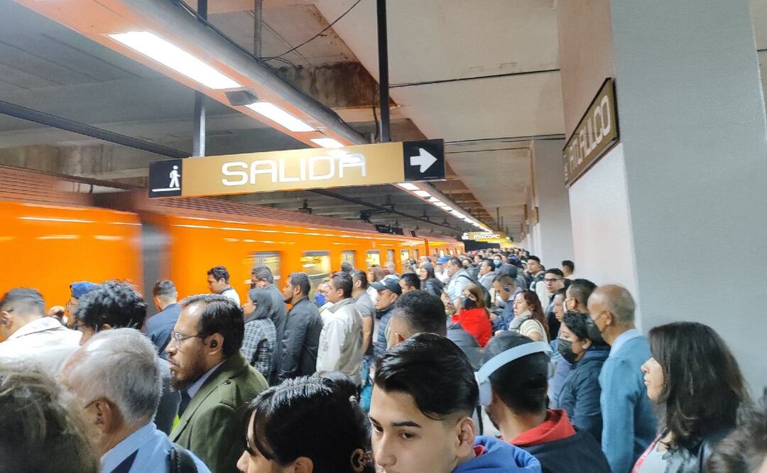 Así amanece el Metro de la CDMX, hoy 14 de febrero. (Foto: Redes sociales)