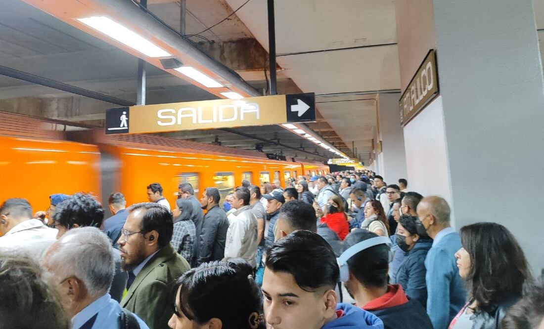 Así amanece el Metro de la CDMX, hoy 14 de febrero. (Foto: Redes sociales)