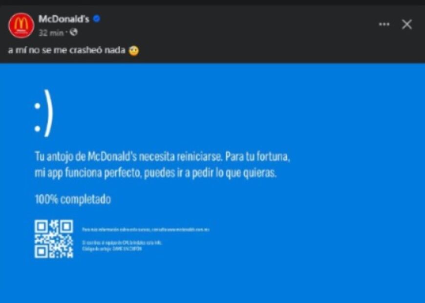 Meme apagón informático. (Foto: Redes sociales)