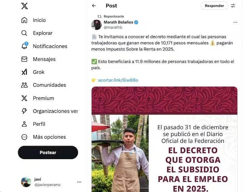 ¿Cuánto es el subsidio al empleo 2025? (Foto: Redes sociales)