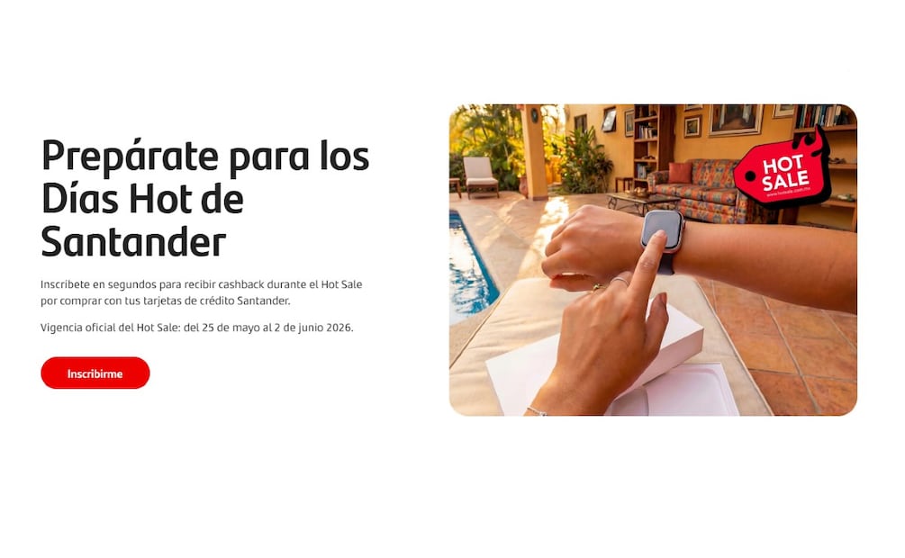 Santander activa bonificaciones para el Hot Sale 2026: estas tarjetas quedan fuera del beneficio. (Foto: Captura de pantalla