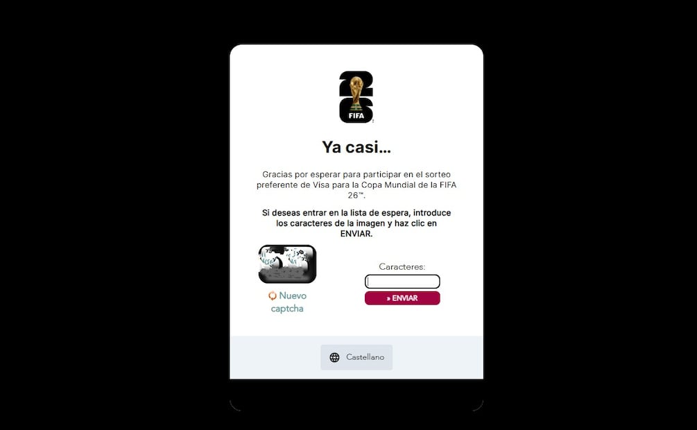 Mundial 2026: cómo registrarte con VISA para el sorteo de boletos exclusivos. (Foto: Captura de pantalla)