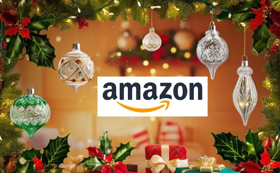 Ahorra tiempo y dinero: Encuentra los mejores accesorios navideños en Amazon. (Foto: Creada con IA)