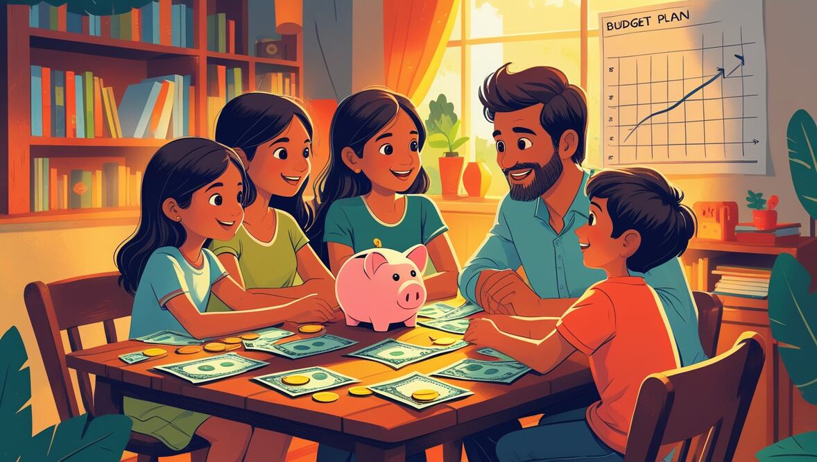 La educación financiera temprana es una inversión en el bienestar y estabilidad futura de los niños (Foto: IA)