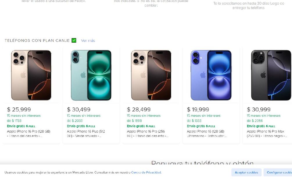 ¿Cómo funciona el "Plan Canje" de Mercado Libre? (Foto: Sitio web)