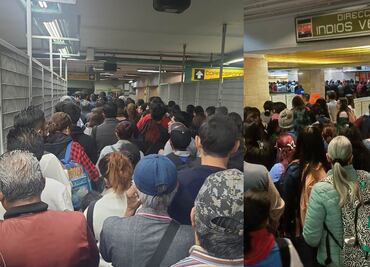 Líneas colapsadas y tarjetas de Movilidad agotadas: Así amanece el Metro de la CDMX