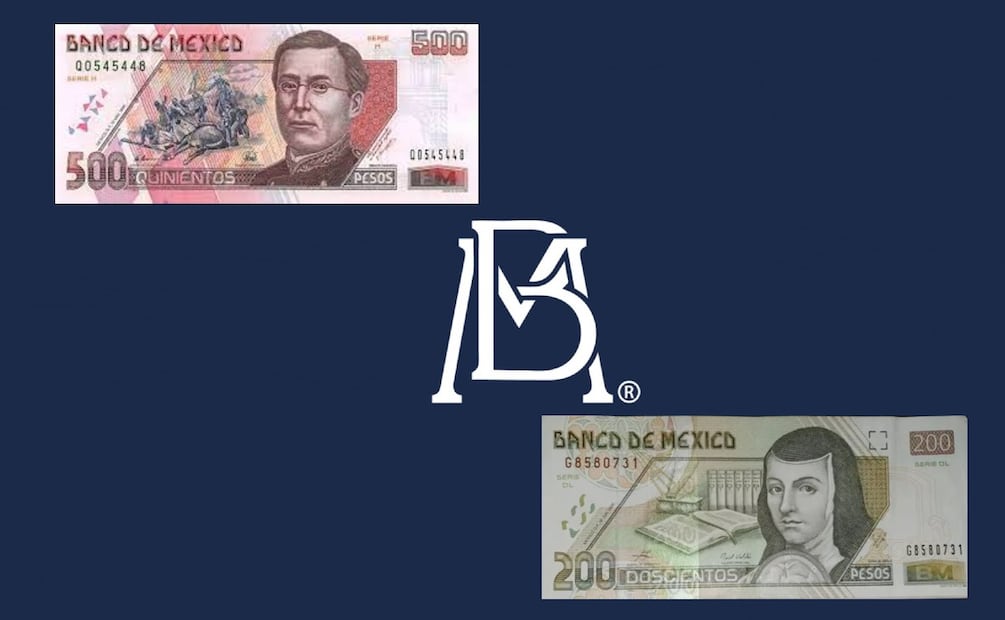 Adiós a las “Sorjuanitas”: Banxico anuncia que billetes de 200 y 500 pesos saldrán de circulación. (Foto: DeDinero)