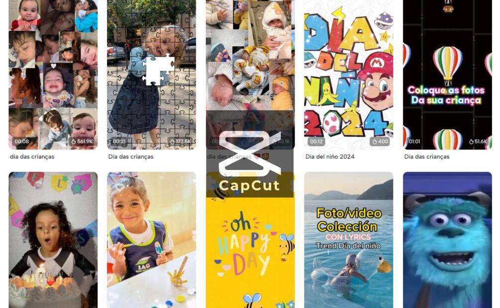 ¿Cómo usar CapCut para hacer videos para el Día de la niña y el niño? (Foto: Captura de pantalla)