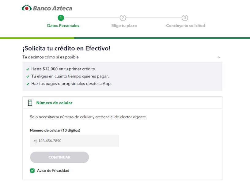 Cómo solicitar un crédito en efectivo en Banco Azteca, guía completa. (Foto: DeDinero)