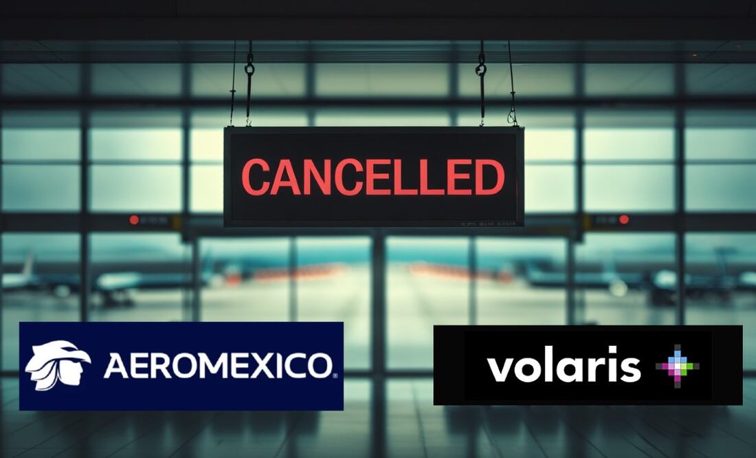 Reclama tu indemnización por vuelo cancelado: Lo que debes saber sobre Aeroméxico y Volaris .(Foto: Creada con IA)