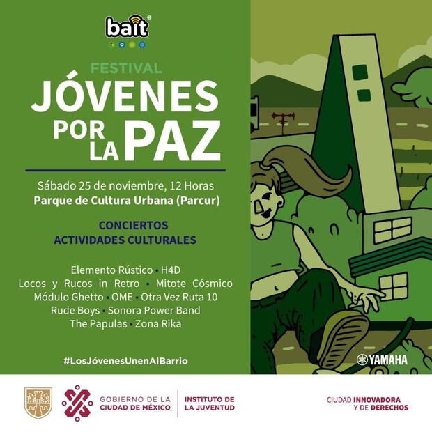 Cartel del festival para el 25 de noviembre. (Foto: Captura de Pantalla)