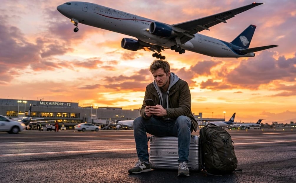 Cancún lidera las quejas por "montaviajes": así clonan a Best Day, Aeroméxico y más para robarte. (Foto: Creada con IA)