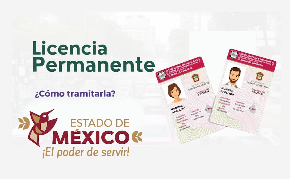 Licencia permanente Edomex. (Foto: Creada con IA)