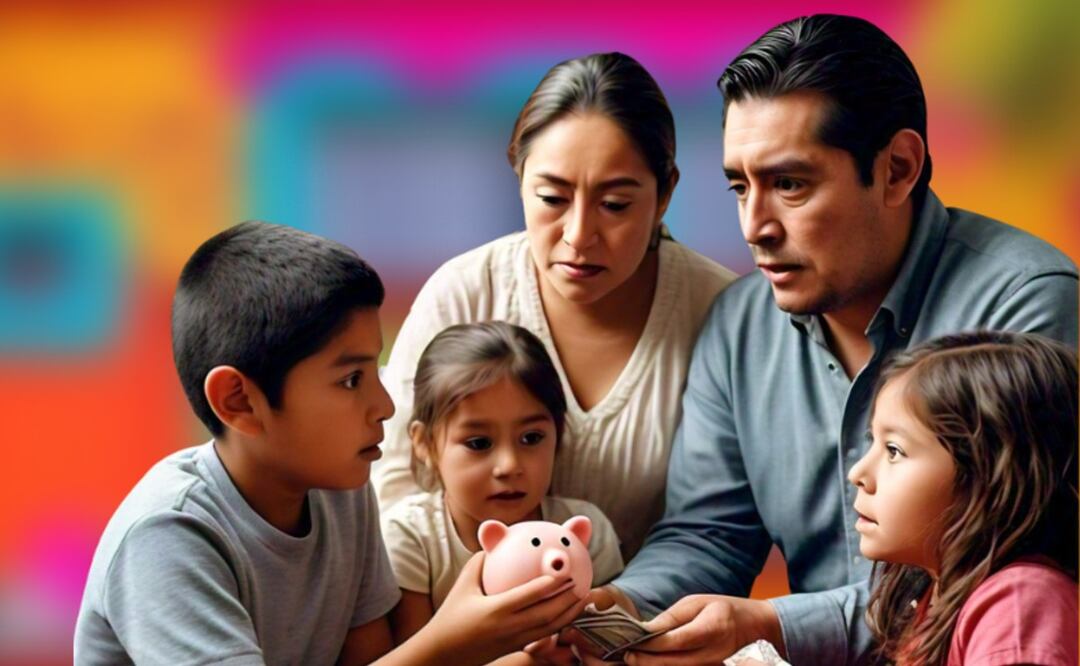 Inculca el valor del dinero a tus hijos, con estos métodos de BBVA. (Foto: Creada con IA)