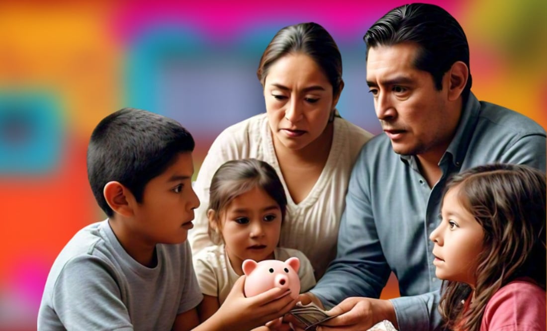 Inculca el valor del dinero a tus hijos, con estos métodos de BBVA. (Foto: Creada con IA)