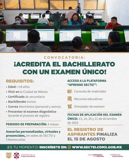 SECTI examen único. (Foto: Redes sociales)