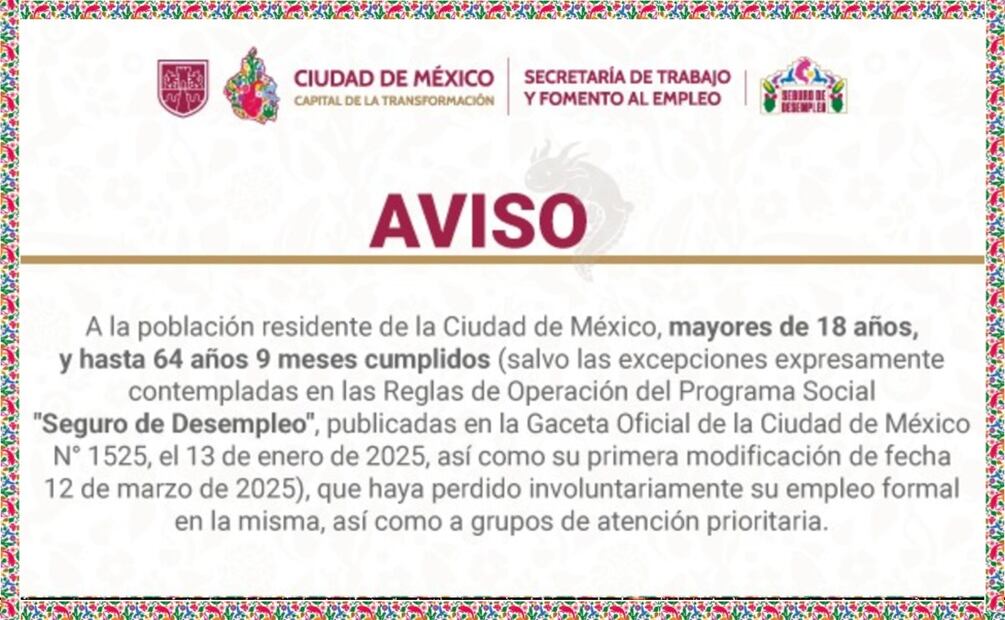 Convocatoria. (Foto: X de la Secretaría del Trabajo)