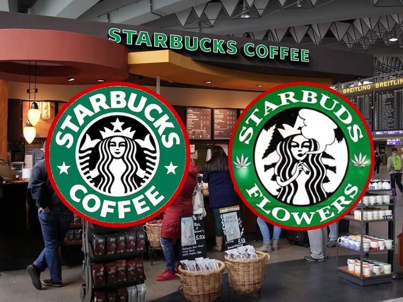 Comparativa entre Starbuds Flores y Starbucks. (Foto: Redes sociales)