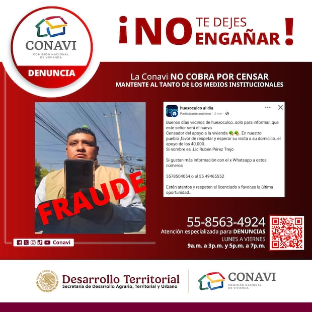 Fraude Conavi. (Foto: X de la COnavi)
