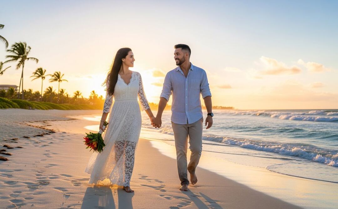 ¿Cuándo es la mejor temporada para luna de miel? (Foto: Creada con IA)