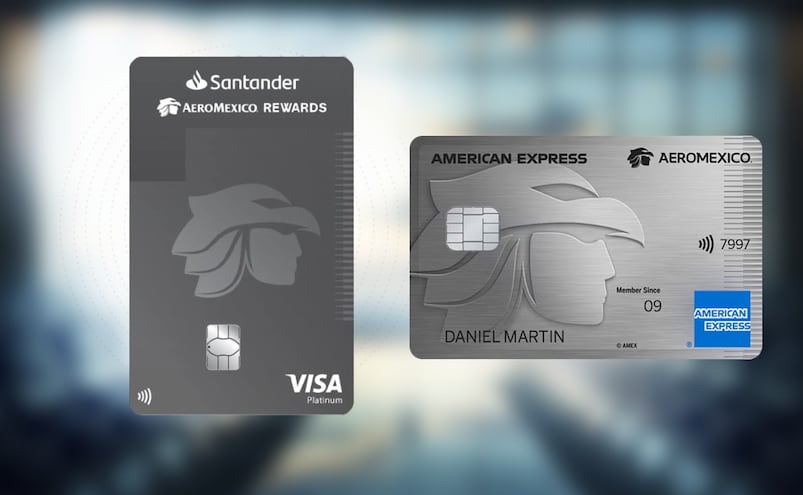 Tarjeta Aeroméxico Santander vs American Express: costos, beneficios y cuál conviene más en 2026