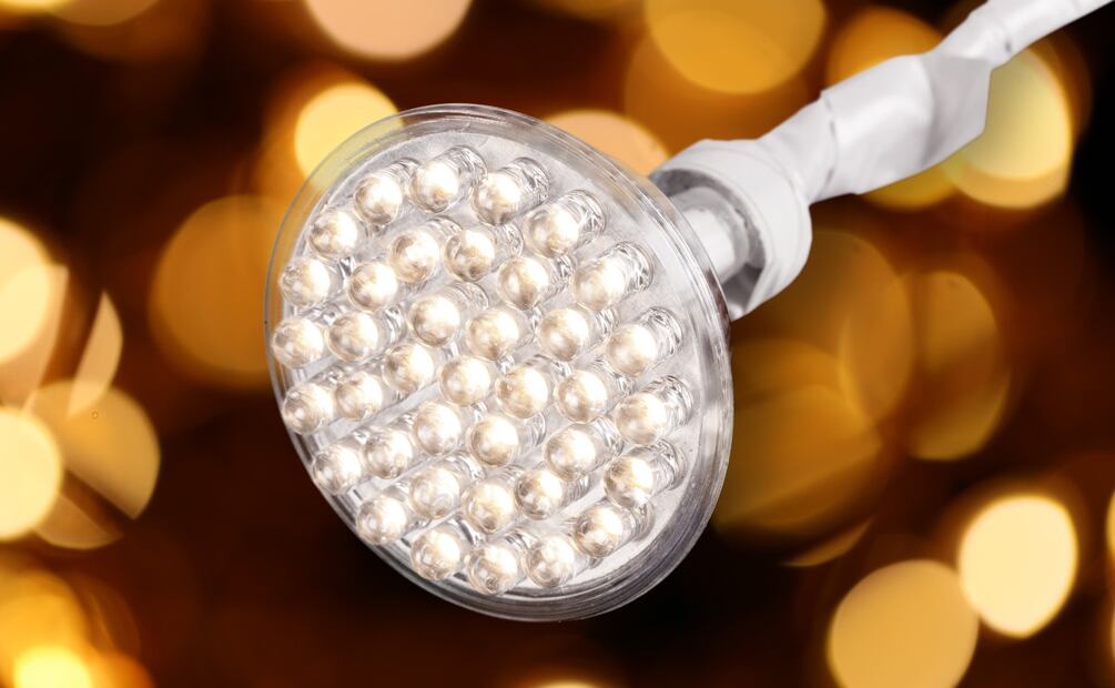 Ejemplo de lámpara LED de luz cálida. (Foto: DeDinero)