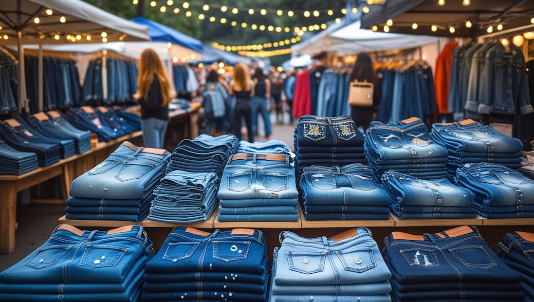 Outlets de jeans en la Ciudad de México (Foto: IA)
