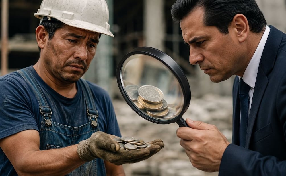 ¿Te bajan el sueldo sin avisar? La LFT explica cuándo es ilegal y cómo puedes exigir indemnización. (Foto: Creada con IA)