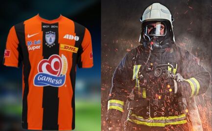 Venden a precio insólito jersey firmado del Pachuca, para salvar la vida de un exbombero