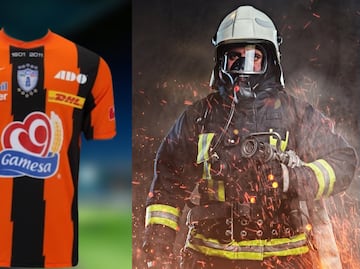 Venden a precio insólito jersey firmado del Pachuca, para salvar la vida de un exbombero