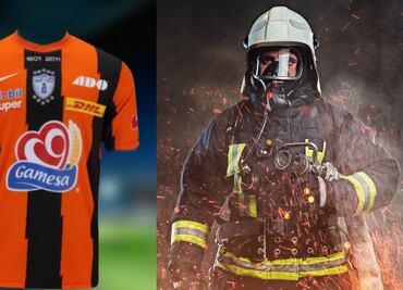 Venden a precio insólito jersey firmado del Pachuca, para salvar la vida de un exbombero