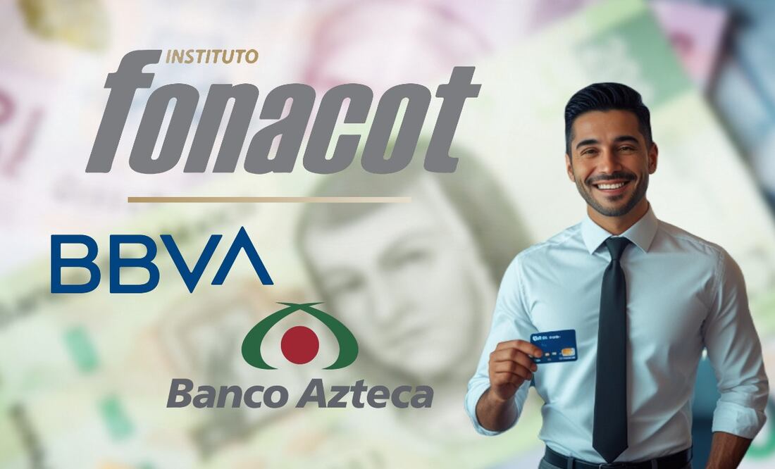 Conoce si te pueden depositar el crédito Fonacot en tu cuenta de BBVA o Banco Azteca. (Foto: Creada con IA)