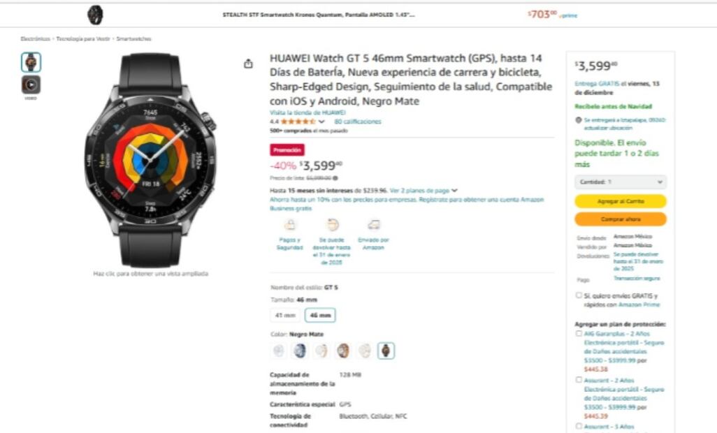 Oferta de Amazon. (Foto: Captura de pantalla)