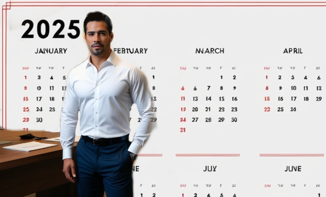 Descubre los días de descanso obligatorio que habrán en México en el 2025. (Foto: Creada con IA)