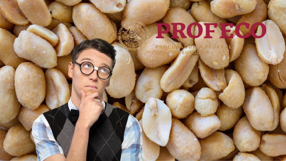 Profeco analizó 35 marcas de cacahuates y descubrió que varias contienen más sodio del que declaran en sus etiquetas (Foto: Canva)