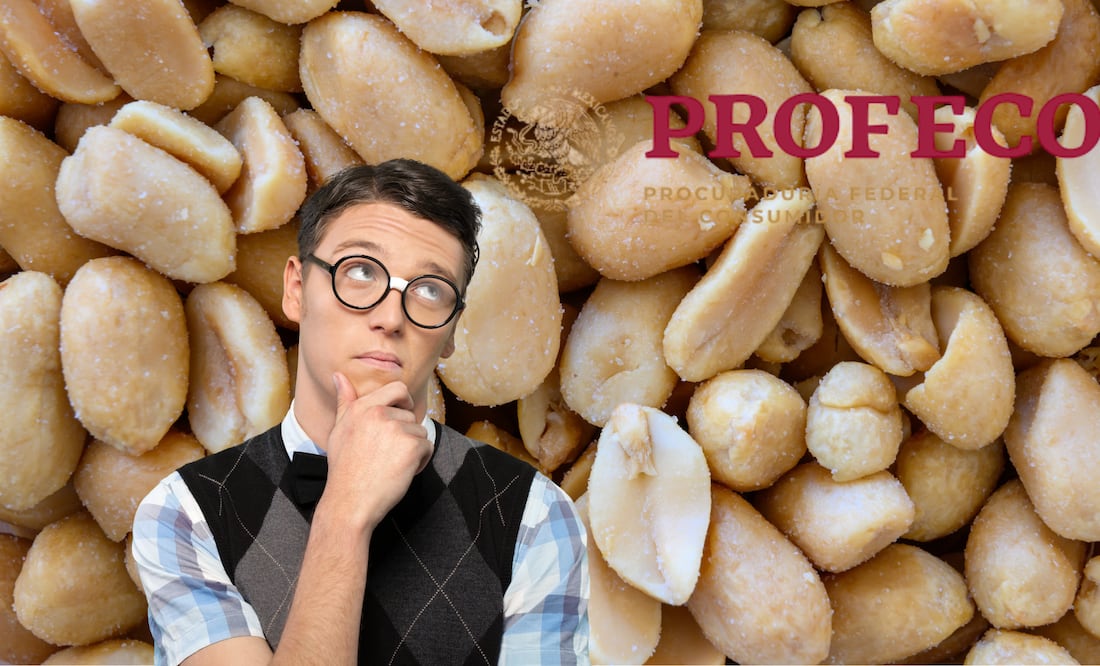 Profeco analizó 35 marcas de cacahuates y descubrió que varias contienen más sodio del que declaran en sus etiquetas (Foto: Canva)