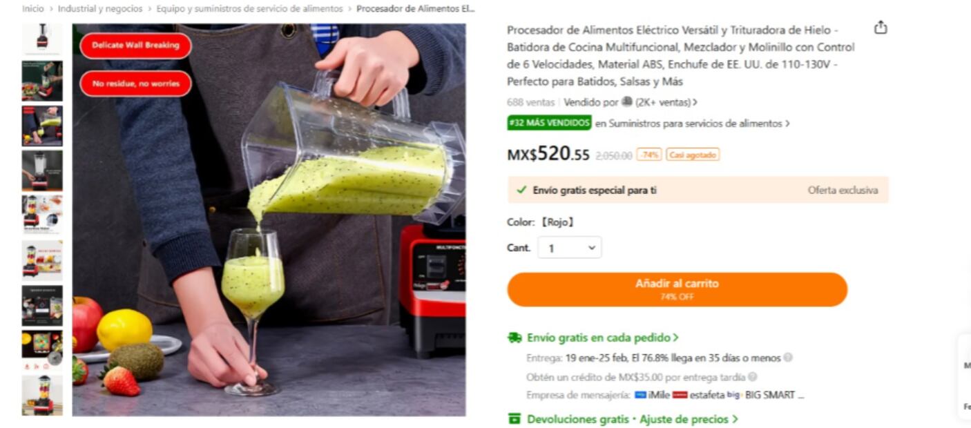 Oferta en Temu. (Foto: Captura de pantalla)