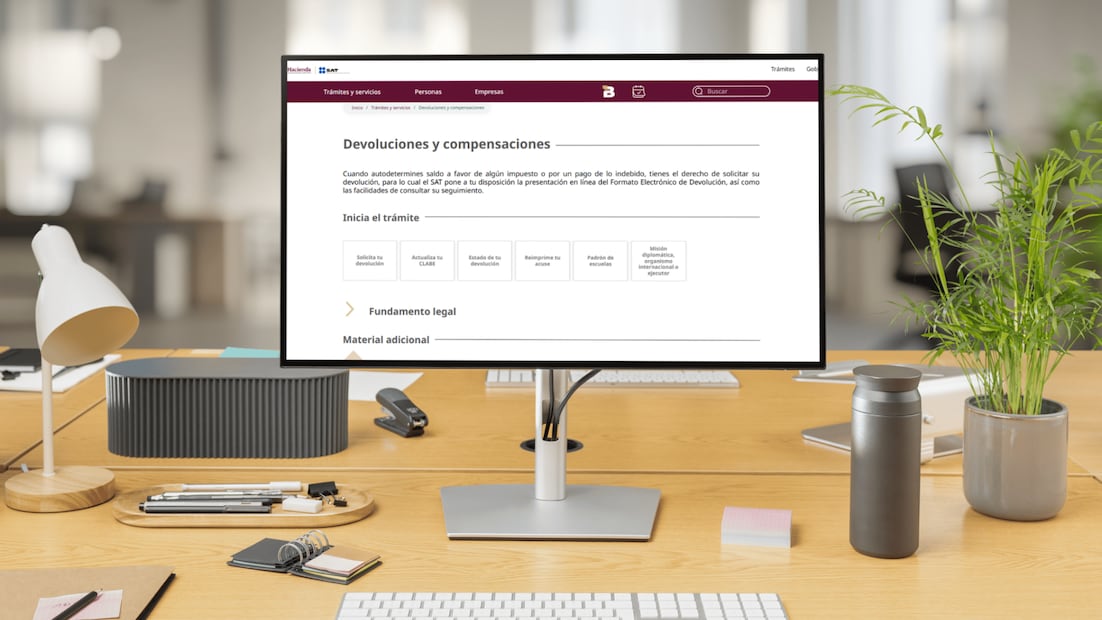 El SAT puede tardar hasta 40 días hábiles en devolver el saldo a favor (Foto: Canva)