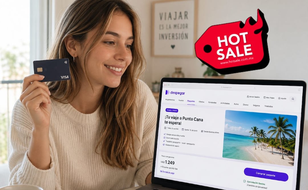 Despegar lanza descuentos y bancos sorprenden con bonificaciones para pagar tus vacaciones. (Foto: Creada con IA / Captura de pantalla)
