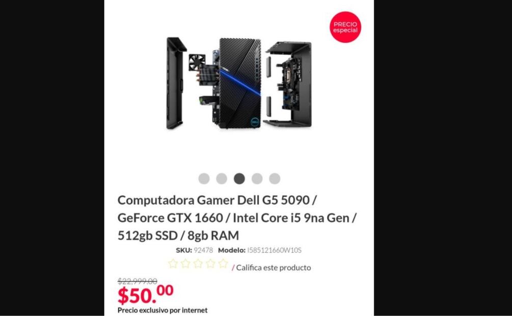 En 2020, Office Depot vende computadora en 50 pesos (Foto: Captura de pantalla)