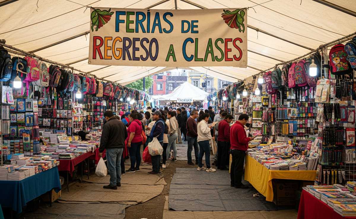 Ferias de Regreso a Clases 2025: fechas, sedes y descuentos en útiles escolares. (Foto: Creada con IA)